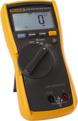 Fluke - 113, CAT IV, 600 VAC/VDC, Digital True RMS Auto Ranging Manual Ranging Multimeter - 60,000 Ohm, Measures Voltage, Resistance - USA Tool & Supply