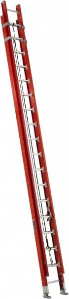 Louisville - 36' High, Type IA Rating, Fiberglass Industrial Extension Ladder - USA Tool & Supply