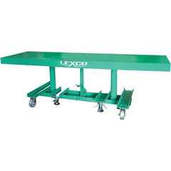 Wesco Industrial Products - 2,000 Lb Capacity Manual Hydraulic Post Lift Table - 30" to 48" Lift Height, 60" Platform Length x 30" Platform Width - USA Tool & Supply