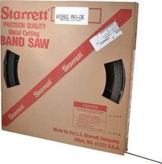 Starrett - 1/4" x 100' x 0.025" Bi-Metal Band Saw Blade Coil Stock - 14 to 18 TPI, Toothed Edge, Straight Form, Wavy Set, No Rake Angle, Variable Pitch, Contour Cutting - USA Tool & Supply