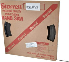 Starrett - 1/4" x 100' x 0.035" Bi-Metal Band Saw Blade Coil Stock - 10 to 14 TPI, Toothed Edge, Straight Form, Raker Set, No Rake Angle, Variable Pitch, Contour Cutting - USA Tool & Supply