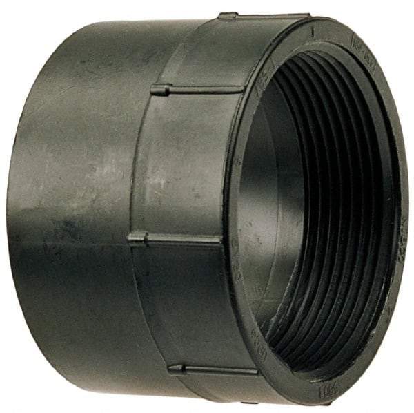 NIBCO - 6", ABS Drain, Waste & Vent Pipe Adapter - Hub x FIPT - USA Tool & Supply