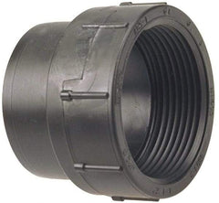 NIBCO - 6", ABS Drain, Waste & Vent Pipe Adapter - Spig x FIPT - USA Tool & Supply