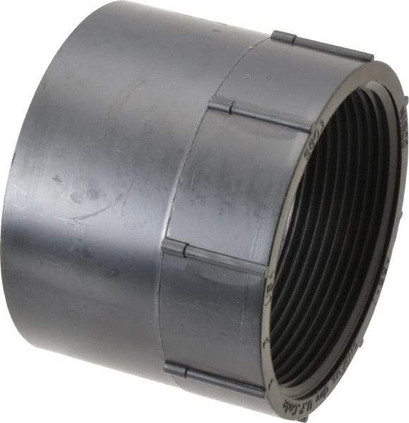 NIBCO - 3", ABS Drain, Waste & Vent Pipe Adapter - Hub x FIPT - USA Tool & Supply