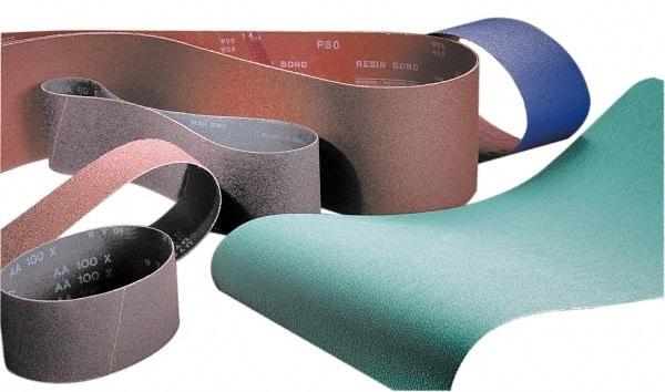 Made in USA - 3" Wide x 24" OAL, 80 Grit, Silicon Carbide Abrasive Belt - Silicon Carbide, Medium, Coated, X/Y Weighted Cloth Backing, Wet/Dry, Series S181 - USA Tool & Supply