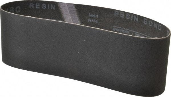 Made in USA - 3" Wide x 21" OAL, 180 Grit, Silicon Carbide Abrasive Belt - Silicon Carbide, Very Fine, Coated, X/Y Weighted Cloth Backing, Wet/Dry, Series S181 - USA Tool & Supply