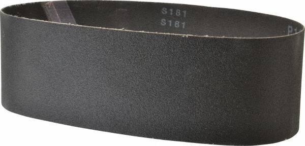 Made in USA - 3" Wide x 24" OAL, 120 Grit, Silicon Carbide Abrasive Belt - Silicon Carbide, Fine, Coated, X/Y Weighted Cloth Backing, Wet/Dry, Series S181 - USA Tool & Supply