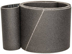 Made in USA - 4" Wide x 106" OAL, 80 Grit, Silicon Carbide Abrasive Belt - Silicon Carbide, Medium, Coated, X/Y Weighted Cloth Backing, Wet/Dry, Series S181 - USA Tool & Supply