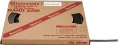 Starrett - 1/2" x 100' x 0.035" Bi-Metal Band Saw Blade Coil Stock - 10 to 14 TPI, Toothed Edge, Straight Form, Raker Set, No Rake Angle, Variable Pitch, Contour Cutting - USA Tool & Supply