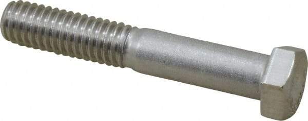 Value Collection - 3/8-16 UNC, 2-1/4" Length Under Head Hex Head Cap Screw - Partially Threaded, Grade 316 Stainless Steel, Uncoated, 9/16" Hex - USA Tool & Supply