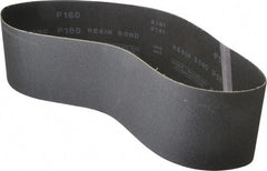 Made in USA - 4" Wide x 36" OAL, 180 Grit, Silicon Carbide Abrasive Belt - Silicon Carbide, Very Fine, Coated, X/Y Weighted Cloth Backing, Wet/Dry, Series S181 - USA Tool & Supply