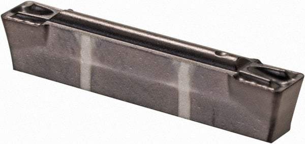 Kennametal - 0305A4G GUP Grade KCU10, 3.05mm Cutting Width Carbide Grooving Insert - 3mm Max Depth of Cut, Neutral, 0.4mm Corner Radius, TiCN/Al2O3/TiN Finish - USA Tool & Supply