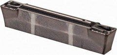 Kennametal - 0305A4G GUP Grade KCU10, 3.05mm Cutting Width Carbide Grooving Insert - 3mm Max Depth of Cut, Neutral, 0.4mm Corner Radius, TiCN/Al2O3/TiN Finish - USA Tool & Supply