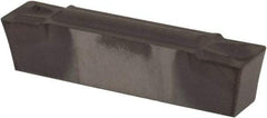 Kennametal - 0405A4G GUP Grade KCU10, 4.05mm Cutting Width Carbide Grooving Insert - 3.4mm Max Depth of Cut, Neutral, 0.4mm Corner Radius, TiAlN Finish - USA Tool & Supply
