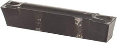 Kennametal - 0305A4G GUP Grade KCP10, 3.05mm Cutting Width Carbide Grooving Insert - 3mm Max Depth of Cut, Neutral, 0.2mm Corner Radius, TiCN/Al2O3/TiN Finish - USA Tool & Supply
