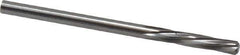 Magafor - #30 Solid Carbide 6 Flute Chucking Reamer - Spiral Flute, 0.1283" Straight Shank, 19/32" Flute Length, 2-1/4" OAL - USA Tool & Supply