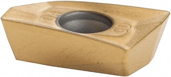 Kennametal - EP1004 Grade KC725M Carbide Milling Insert - TiN/TiCN/TiN Finish, 0.1476" Thick, 0.4mm Corner Radius - USA Tool & Supply