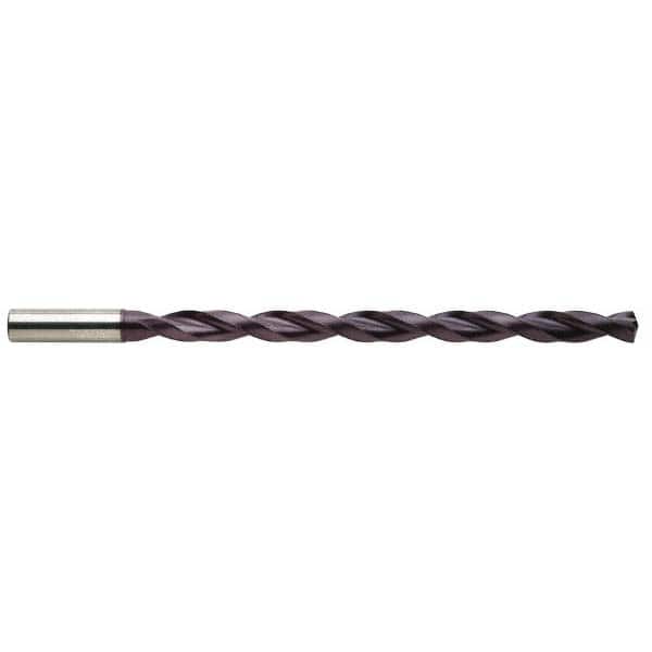 Guhring - 27/64" 140° 2-Flute Solid Carbide Extra Length Drill Bit - USA Tool & Supply