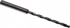 Guhring - 3.4mm 140° 2-Flute Solid Carbide Extra Length Drill Bit - USA Tool & Supply