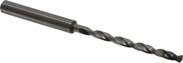 Guhring - 3.6mm 140° 2-Flute Solid Carbide Extra Length Drill Bit - USA Tool & Supply