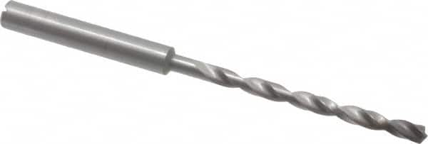 Guhring - 3.7mm 140° 2-Flute Solid Carbide Extra Length Drill Bit - USA Tool & Supply