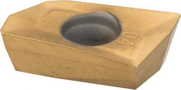 Kennametal - EC1004 LD Grade KC725M Carbide Milling Insert - TiN/TiCN/TiN Finish, 0.148" Thick, 0.4mm Corner Radius - USA Tool & Supply