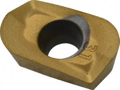 Kennametal - EC1031 LD Grade KC725M Carbide Milling Insert - TiN/TiCN/TiN Finish, 0.148" Thick, 3.1mm Corner Radius - USA Tool & Supply