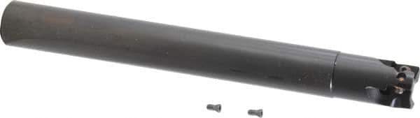 Kennametal - 3/4" Cut Diam, 0.398" Max Depth of Cut, 3/4" Shank Diam, 6.7" OAL, Indexable Square Shoulder End Mill - EC10.., EP10.. Inserts, Cylindrical Shank, 0° Lead Angle, Through Coolant - USA Tool & Supply