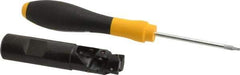 Kennametal - 3/4" Cut Diam, 1.093" Max Depth of Cut, 3/4" Shank Diam, 3.422" OAL, Indexable Square Shoulder Helical End Mill - EC10.., EP10.. Inserts, Weldon Shank, 0° Lead Angle - USA Tool & Supply