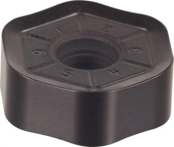 Kennametal - HNPJ53511 HD Grade KC725M Carbide Milling Insert - TiN/TiCN/TiN Finish, 0.2142" Thick, 5/8" Inscribed Circle, 4.34mm Corner Radius - USA Tool & Supply