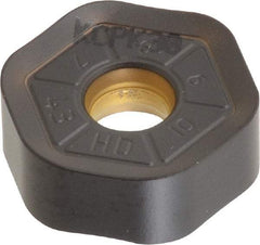Kennametal - HNPJ53511 HD Grade KCPK30 Carbide Milling Insert - TiN/TiCN/Al2O3 Finish, 0.2142" Thick, 5/8" Inscribed Circle, 4.34mm Corner Radius - USA Tool & Supply