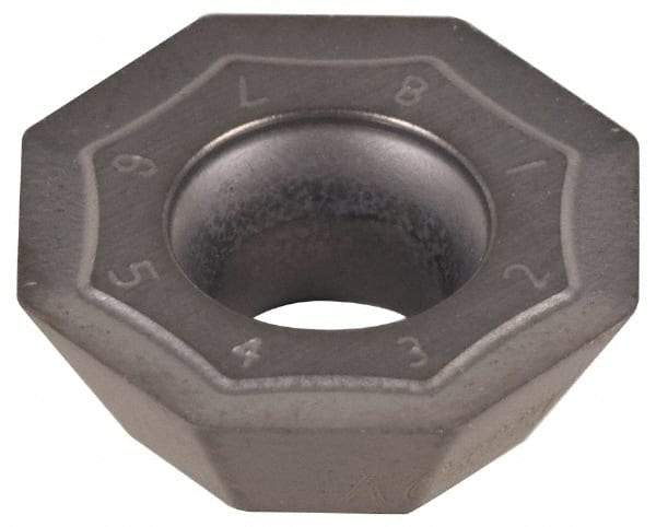 Kennametal - OKFT53 LB Grade KC422M Carbide Milling Insert - TiB2 Finish, 0.197" Thick, 0.579" Inscribed Circle, 0.8mm Corner Radius - USA Tool & Supply