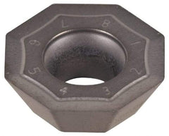 Kennametal - OKFT53 LB Grade KC422M Carbide Milling Insert - TiB2 Finish, 0.197" Thick, 0.579" Inscribed Circle, 0.8mm Corner Radius - USA Tool & Supply