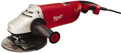 Milwaukee Tool - 7 & 9" Wheel Diam, 6,000 RPM, Corded Angle & Disc Grinder - 5/8-11 Spindle, 120 Volts, 15 Amps, Front Exhaust - USA Tool & Supply