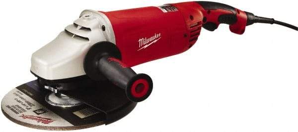 Milwaukee Tool - 7 & 9" Wheel Diam, 6,000 RPM, Corded Angle & Disc Grinder - 5/8-11 Spindle, 120 Volts, 15 Amps, Front Exhaust - USA Tool & Supply