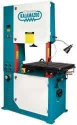 Clausing - 28 Inch Throat Capacity, Variable Speed Pulley Vertical Bandsaw - 50 to 5200 SFPM, 3 HP, Three Phase - USA Tool & Supply