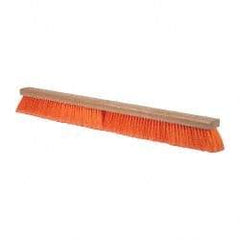 PRO-SOURCE - 36" General Purpose Polypropylene Push Broom - 3" Bristle Length, Wood Block, Bolt-On Handle Connection, Handle Sold Separately - USA Tool & Supply