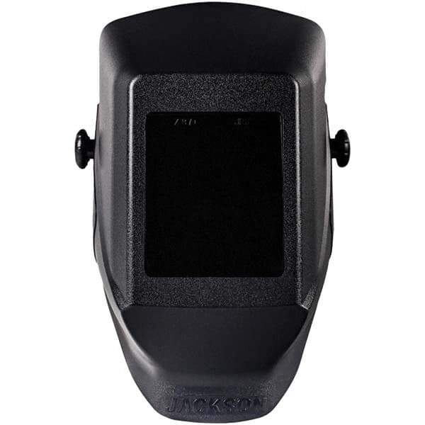 Jackson Safety - 4-1/2" Window Width x 5-1/4" Window Height, 10 Shade Fixed Shade Lens, Fixed Front Welding Helmet - Black Thermoplastic - USA Tool & Supply