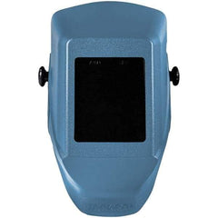 Jackson Safety - 4-1/2" Window Width x 5-1/4" Window Height, 10 Shade Fixed Shade Lens, Fixed Front Welding Helmet - Blue Thermoplastic - USA Tool & Supply