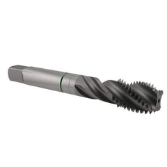 Guhring - 5/8-11 UNC 4 Flute 2B Modified Bottoming Spiral Flute Tap - Cobalt, Bright Finish, 3-13/16" OAL, Right Hand Flute, Right Hand Thread, Series 3919 - USA Tool & Supply
