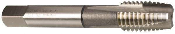 Guhring - #8-36 UNF, 3 Flute, Bright Finish, Cobalt Spiral Point Tap - Plug Chamfer, Right Hand Thread, 2-1/8" OAL, 0.472" Thread Length, 0.168" Shank Diam, 2B Class of Fit, Series 3926 - Exact Industrial Supply
