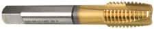 Guhring - M12x1.75 Metric Coarse, 3 Flute, TiN Finish, Cobalt Spiral Point Tap - Plug Chamfer, Right Hand Thread, 3.381" OAL, 0.866" Thread Length, 0.367" Shank Diam, 6H Class of Fit, Series 3927 - Exact Industrial Supply