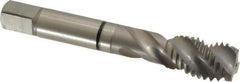 Guhring - 5/8-11 UNC 3 Flute 2B Modified Bottoming Spiral Flute Tap - Cobalt, Bright Finish, 3.813" OAL, Right Hand Flute, Right Hand Thread, Series 3931 - USA Tool & Supply