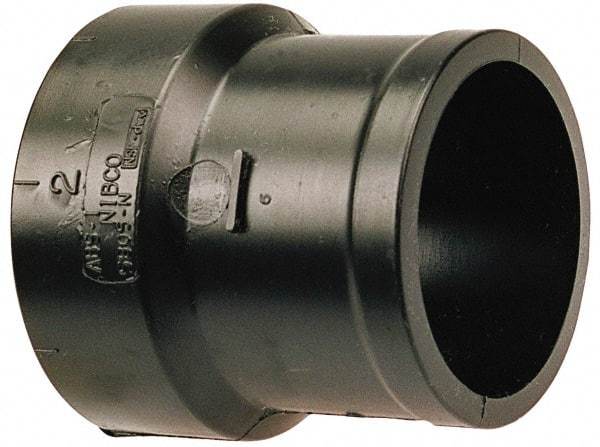 NIBCO - 3 x 4", ABS Drain, Waste & Vent Pipe Soil Pipe Adapter - Hub x No Hub - USA Tool & Supply