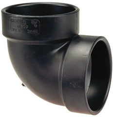NIBCO - 3", ABS Drain, Waste & Vent Pipe 90 Vent Elbow - Hub x Hub - USA Tool & Supply