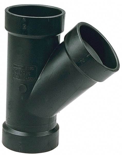 NIBCO - 3 x 3 x 2", ABS Drain, Waste & Vent Pipe - Hub x Hub x Hub - USA Tool & Supply