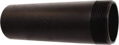 NIBCO - Threaded x Unthreaded Drain Pipe Nipple - 3 x 10" Pipe, ABS - USA Tool & Supply