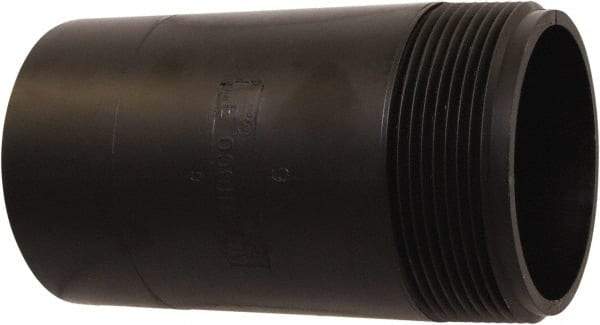 NIBCO - Threaded x Unthreaded Drain Pipe Nipple - 3 x 6" Pipe, ABS - USA Tool & Supply