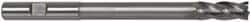 Hertel - 3/4", 2" LOC, 3/4" Shank Diam, 8-1/4" OAL, 4 Flute, High Speed Steel Square End Mill - Single End, TiN Finish, Right Hand Cut - USA Tool & Supply