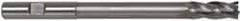 Hertel - 3/4", 2" LOC, 3/4" Shank Diam, 8-1/4" OAL, 4 Flute, High Speed Steel Square End Mill - Single End, TiN Finish, Right Hand Cut - USA Tool & Supply